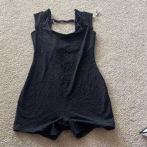 Garage open back romper